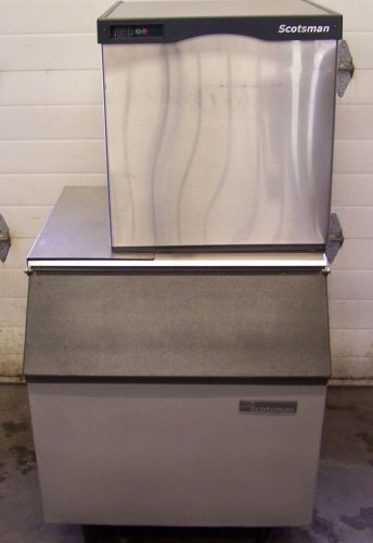 NICE SCOTSMAN N0422W-1A  NUGGET ICE MACHINE WITH A HTB350 BIN