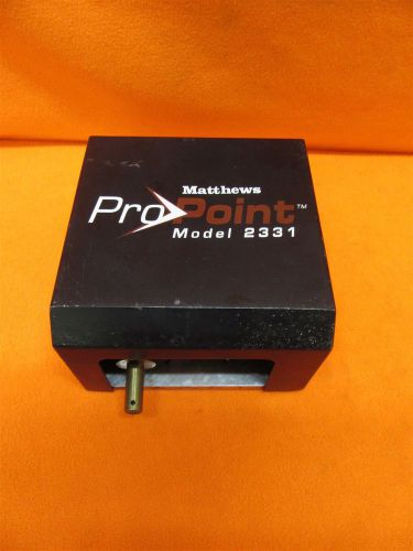 Matthews Pro Print Marking Head Assembly 2331