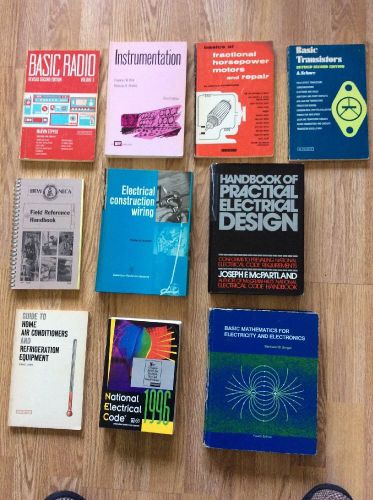 Electrical Books Miscellaneous Lot Quantity Ten