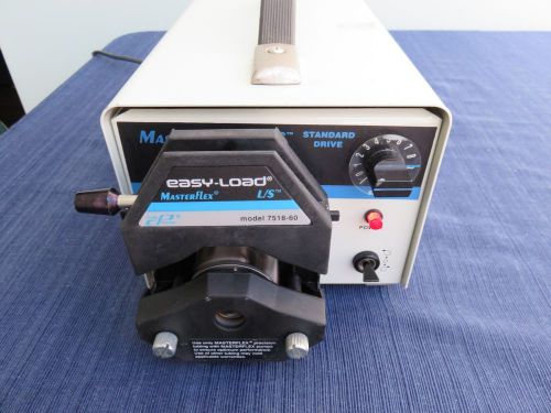 Cole Parmer Masterflex 7520-00 Peristaltic Pump with 7518060 Easy-Load Pump Head