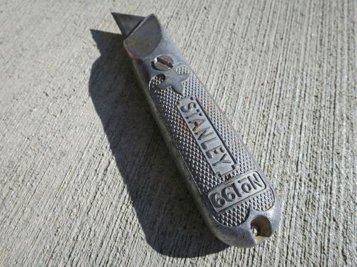 Vintage antique stanley utility cutting knife model 199 made of cast aluminum for sale