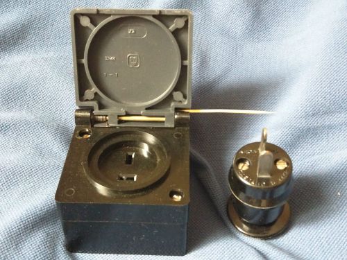 Vintage Bakelite USSR  Socket and Plug Electrical 10A/42V.