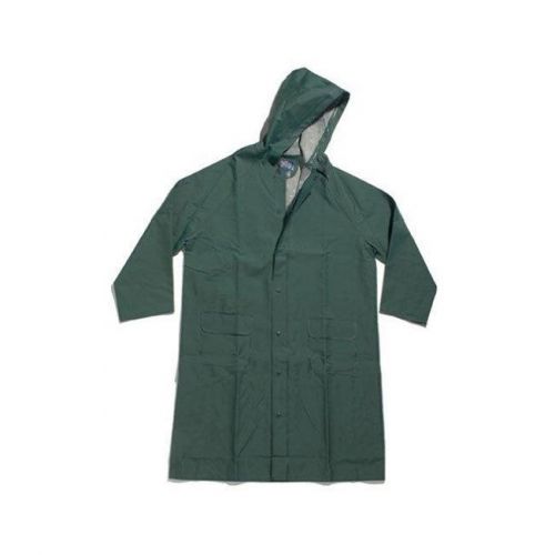 Dutch Harbor Gear HD223 Polyvinyl Forest Green Hooded Rain Jacket, X-Large