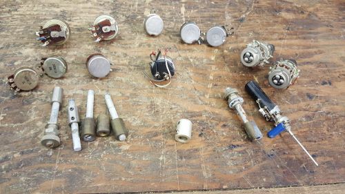 HUGE LOT OF VARIOUS VINTAGE POTENTIOMETERS MIX LOT L@@K