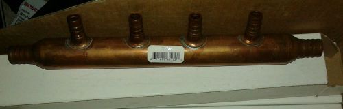 SharkBite 22786 4 Port Open Copper PEX Manifolds 1 Inch Trunk 3/4&#034;  1/2&#034; Ports