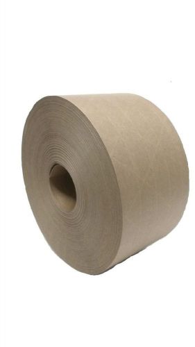 (pack of 2 rolls) 2.75&#034; x 375&#039; reinforced gummed kraft paper tape for sealing... for sale