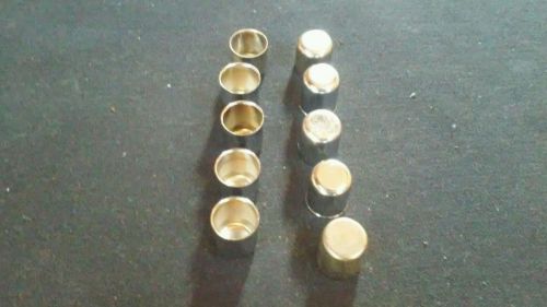 Stainless metal nozzel caps total of ten