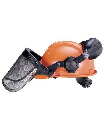 Tasco Woodsman Forestry System Ratchet Hard Hat, Visor &amp; Carrier, Ear Muffs Set