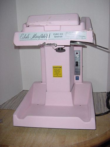 Echols Microflake ll Cube Ice Shaver Model 702