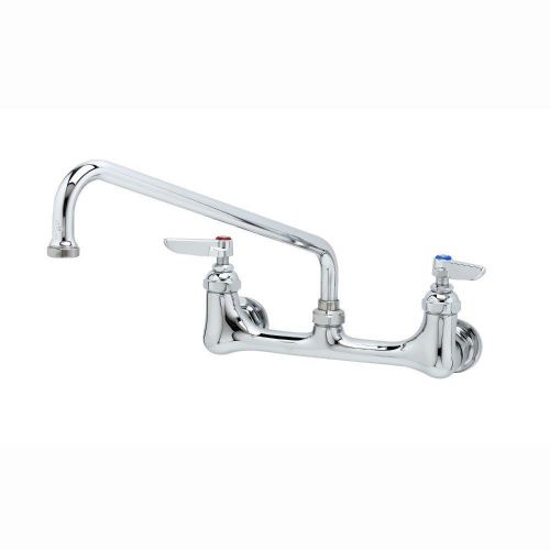 T&amp;S B-2445 Double Pantry Faucet 8&#034; Centers, 12&#034; Swing Nozzle