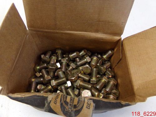 Qty=101 7/16-14 x 3/4 hex cap screws yellow zinc bolts grade 8 for sale