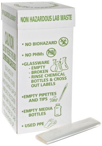 Dynalon 797055 Floor Model Non-Hazardous Lab Waste/Disposal Bin (Case of 6)