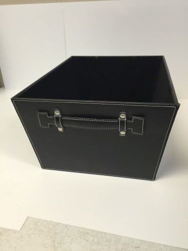 Black Office Storage Bins