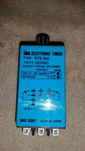 1 NEW IDEC RTE-B11 ELECTRONIC TIMER NIB