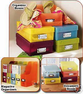 ORGANIZER BOXES S/5 PLASTIC