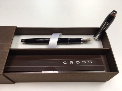 Cross Townsend black Lacquer Rhodium Plated Fountain pen