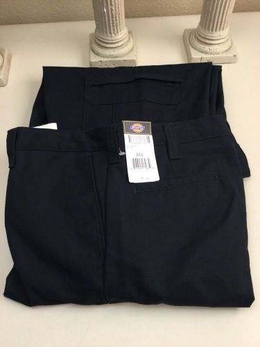 Lot 2 Pair New Dickies 36&#034; X 30&#034; Navy Industrial Cargo Pants 2112372NV