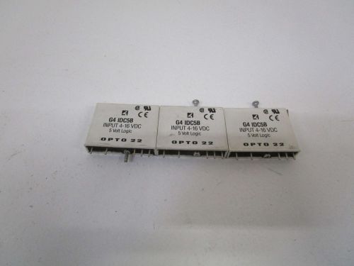 LOT OF 3 OPTO 22 INPUT MODULE G4 IDC5B *USED*