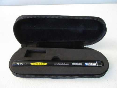 MILLER RIPLEY TOOLS FO-VFL FIBER OPTIC VISUAL Fault Locator Pen  w Case  \\