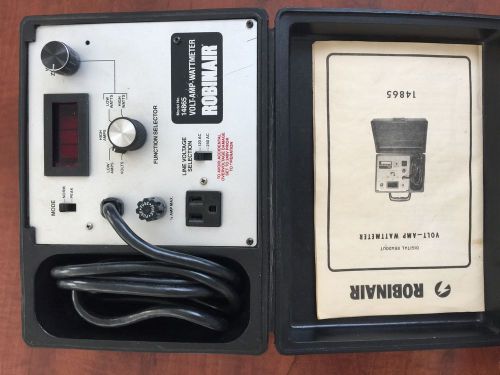 Robinair Volt-Amp Wattmeter Model 14865 WORKING