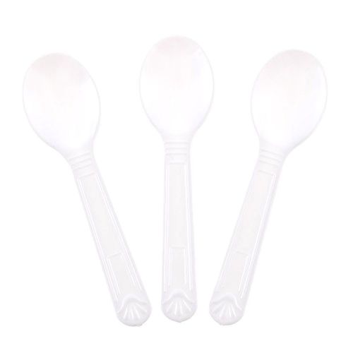 Mini Plastic Tasting Spoons And Ice Cream Spoons (Pack with 100 spoons)