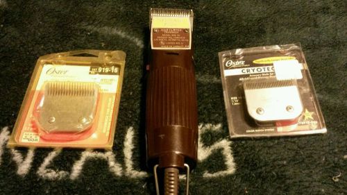 Vintage stewart by oster pro. animal hair clippers trimmer ssc40 w/ two blades for sale