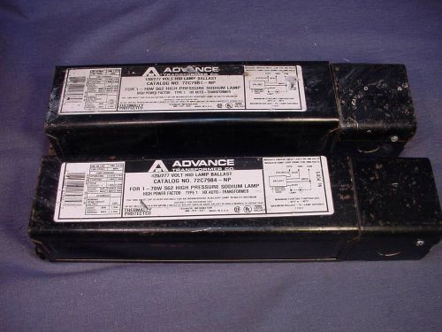 PAIR (2) Advance Transformer HID Ballast 72C7984-NP support 70w S62 Sodium Lamp