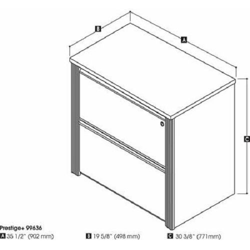 Bestar Prestige + 36 Lateral Filing Cabinet