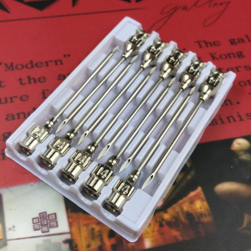 Stainless steel hypodermic needles 14*38 for pet use veterinary syringe needles for sale