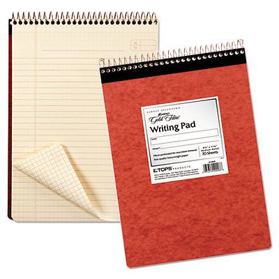 Gold fibre retro wirebound writing pad, legal, 8 1/2 x 11 3/4, ivory, 70 sheets for sale