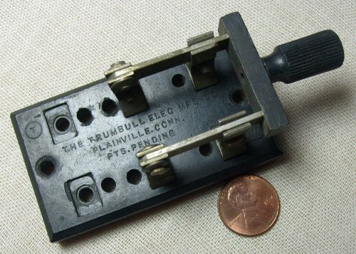 Vintage trumbull black electrical knife switch steampunk for sale