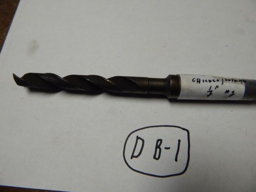 Chicago/Latrobe 1/2&#034; x # 2 Taper Shank Twist Drill Bit with Sq Tip