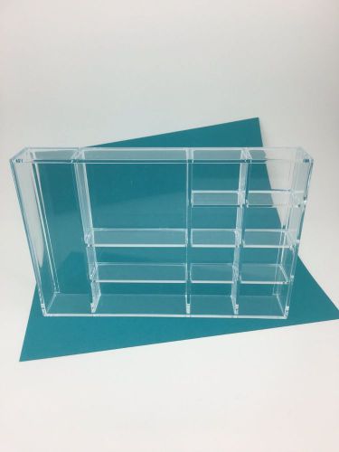 Clear Acrylic Stacking Tray Organization Caddy (9 1/2&#034;x 6 1/2&#034;x 1 3/4&#034;) NWOT