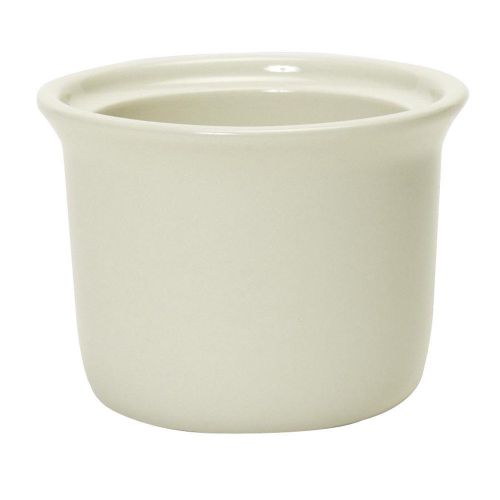 Tuxton BES-1605 DuraTux Eggshell 16 oz. Petite Marmite Soup Crock / Bowl 12/Case