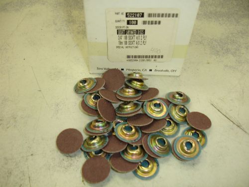 (100) 3/4&#034; Standard Abrasives A/O 100 Grit Socatt $35 522107