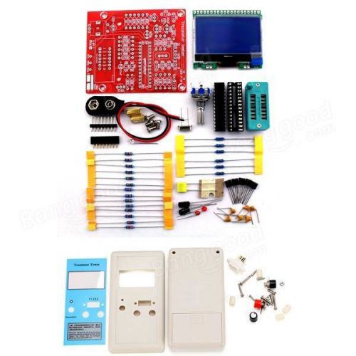 Transistor Tester LCR Diode Capacitance ESR meter PWM Square wave KITS + Case