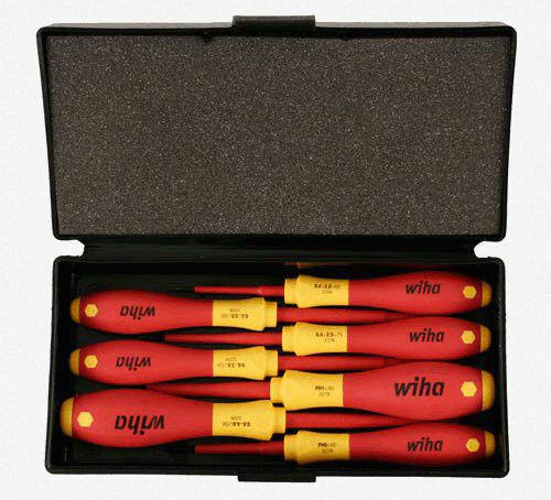 Wiha 7 Piece Slimline Insulated Screwdriver Set/32188