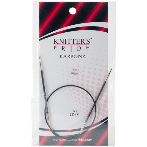 &#034;Karbonz Fixed Circular Needles 16&#034;&#034;-Size 1/2.25mm&#034;