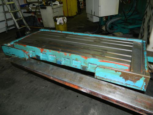 18&#034; x 46&#034; Cast Iron Welding / Layout Table, Off Matsuura MC-800VDC VMC, 1988