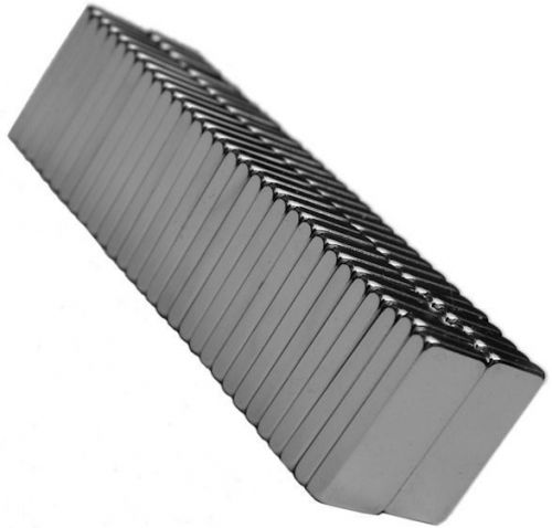 1/2&#034; x 1/4&#034; x 1/16&#034; Block - Neodymium Rare Earth Magnet, Grade N48