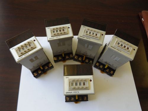 WHOLESALE LIQUIDATION PLC LOT OF 5 OMRON TIMER H5CN