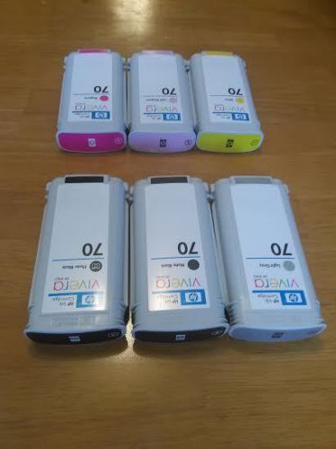 #70 compatible ink cartridge for HP Designjet Z2100 Z5200-Set of 6