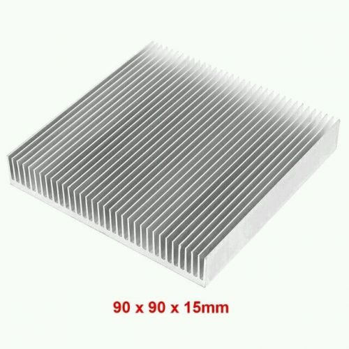 1 pcs Silver 90x90x15mm Aluminum Heat Sink Radiator for IC LED Electronics