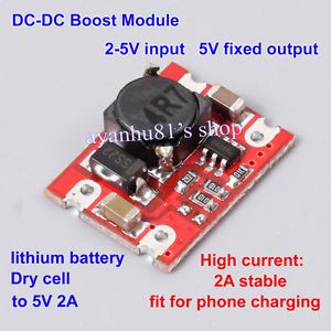 DC-DC 3V 3.7V 5V Step Up to 5V 2A Lithium Battery Boost Charging Power Module