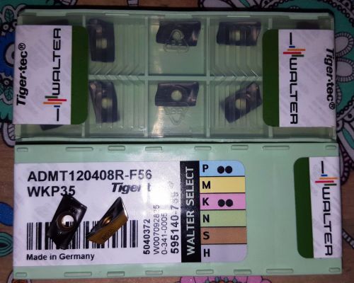 10 pcs. Walter ADMT 120408R-F56 WKP35 milling inserts ADMT 12 04 08