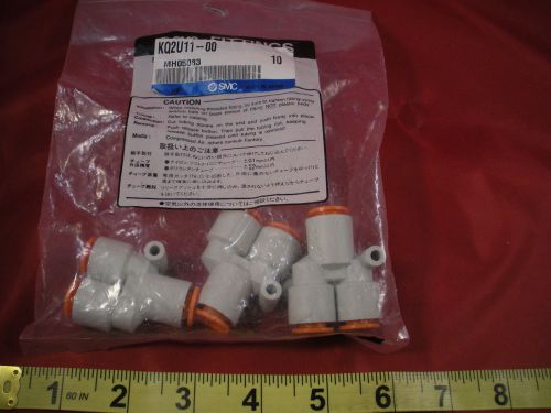 SMC KQ2U11-00 Lot of (3) Fittings 3/8&#034; Connector Y Union Nib New