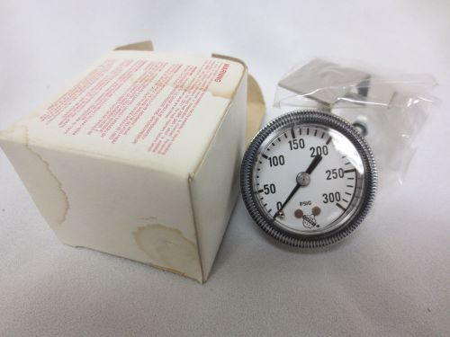 New Ashcroft  0-300 psi gauge. 1/8 NPT. 1-1/2&#034; p/n: 15W 1001T H01B XUC 300#