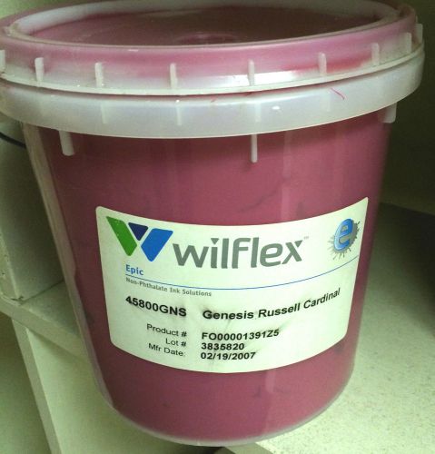 Wilflex Genesis Russell Cardinal, Plastisol Screen Printing Ink, Gallon