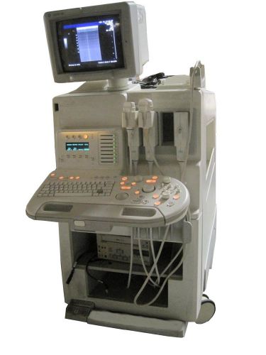 General electric logiq 700 expert diagnostic ultrasound +(3) transducer probes for sale