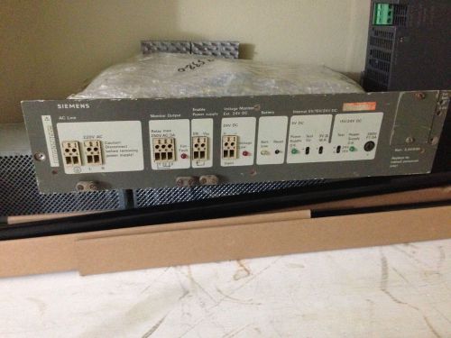 SIEMENS POWER SUPPLY MODULE 3AMP 24VDC 220/250VAC 6ES5-955-3LC12